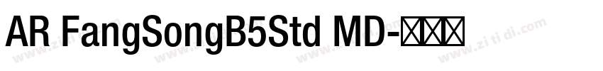 AR FangSongB5Std MD字体转换